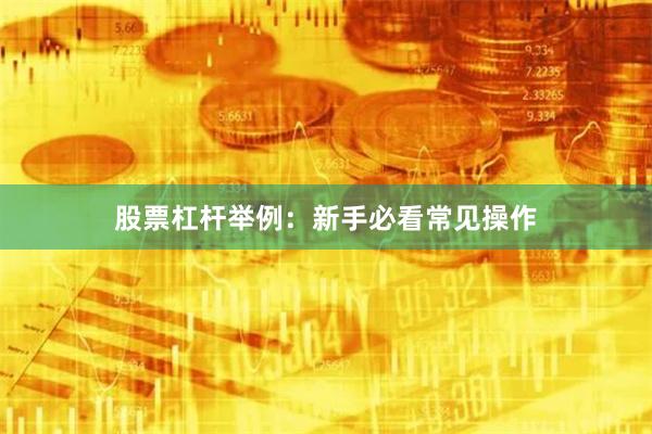 股票杠杆举例:新手必看常见操作