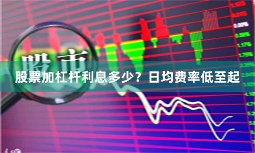 股票加杠杆利息多少？日均费率低至起